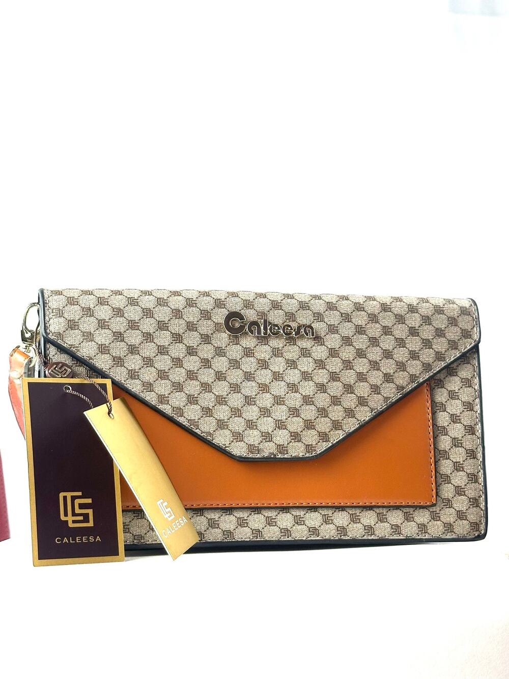 Caleesa Monogram Envelope Wallet